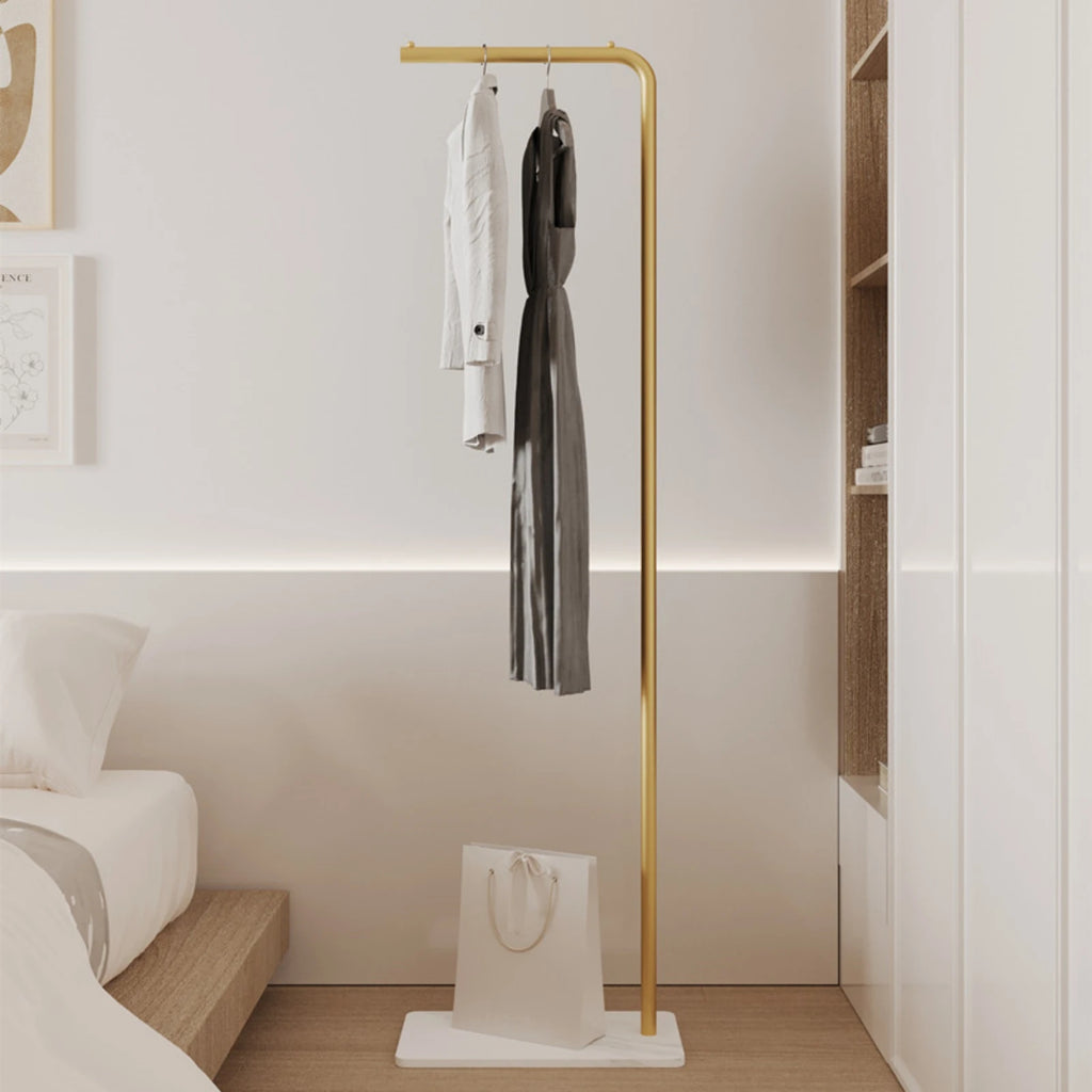 Slim metal clothes rail, supplier photo